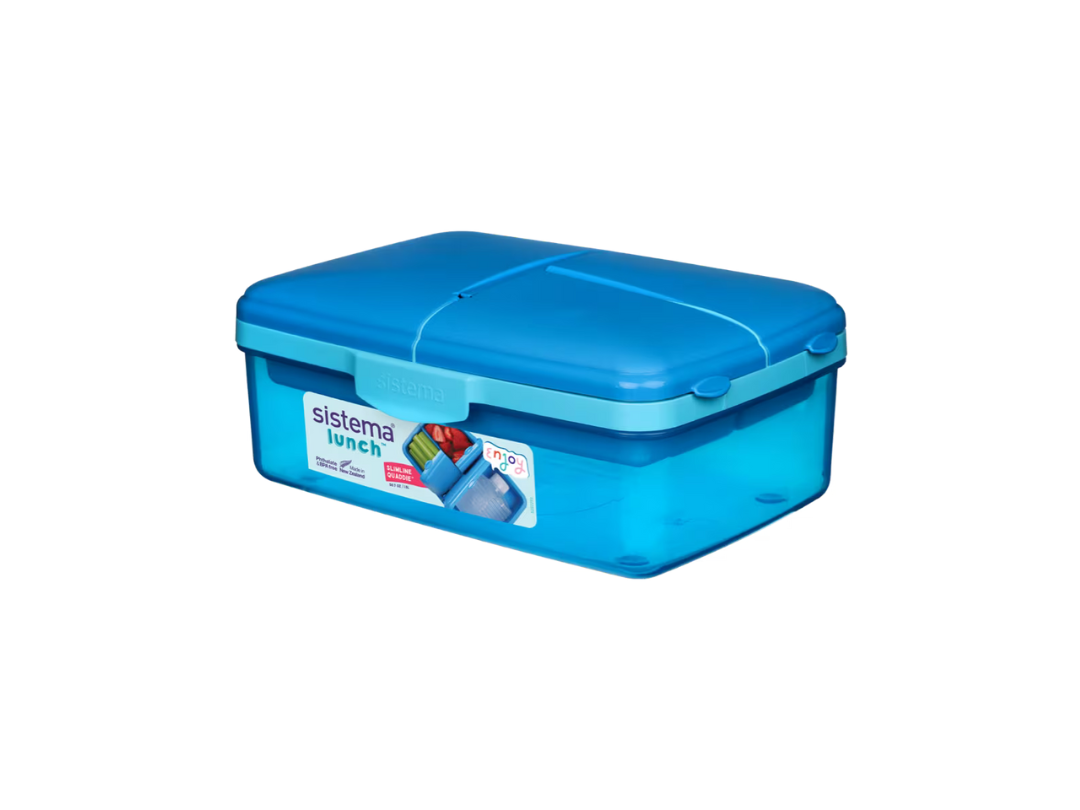 Buy Sistema 1.5L Slimline Quaddie™ Lunch Box | in Qatar Buy Sistema 1.5L Slimline Quaddie™ Lunch Box | in Qatar